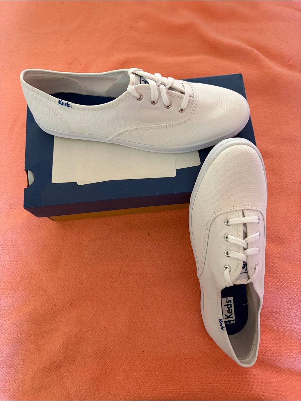 Keds White Low-Top Canvas Sneakers